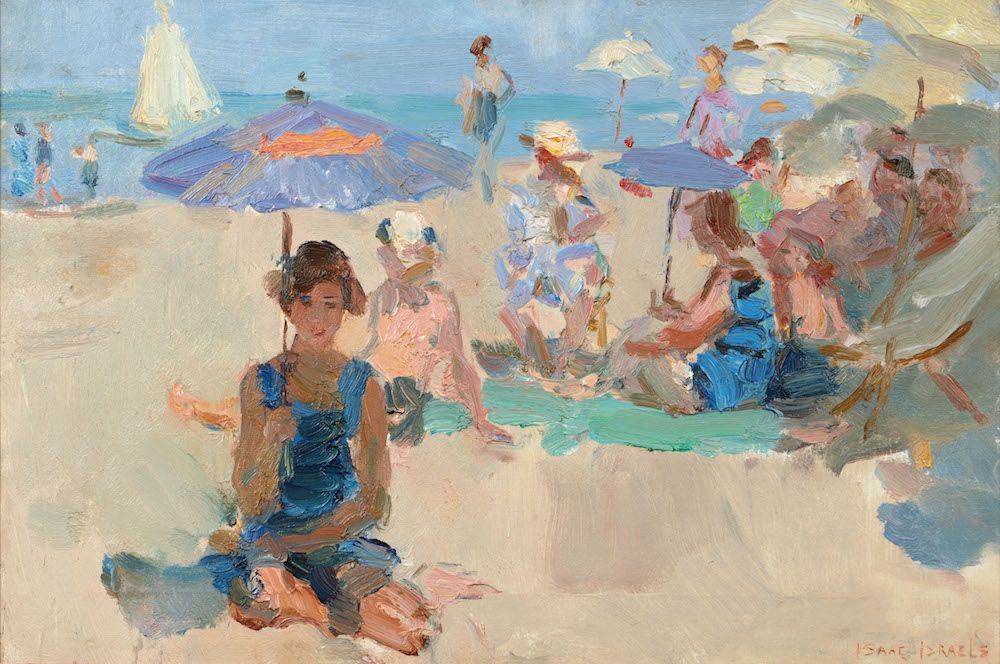 Isaac Israëls - Liveliness in the Viareggio beach, Italy, on a sunny summer day