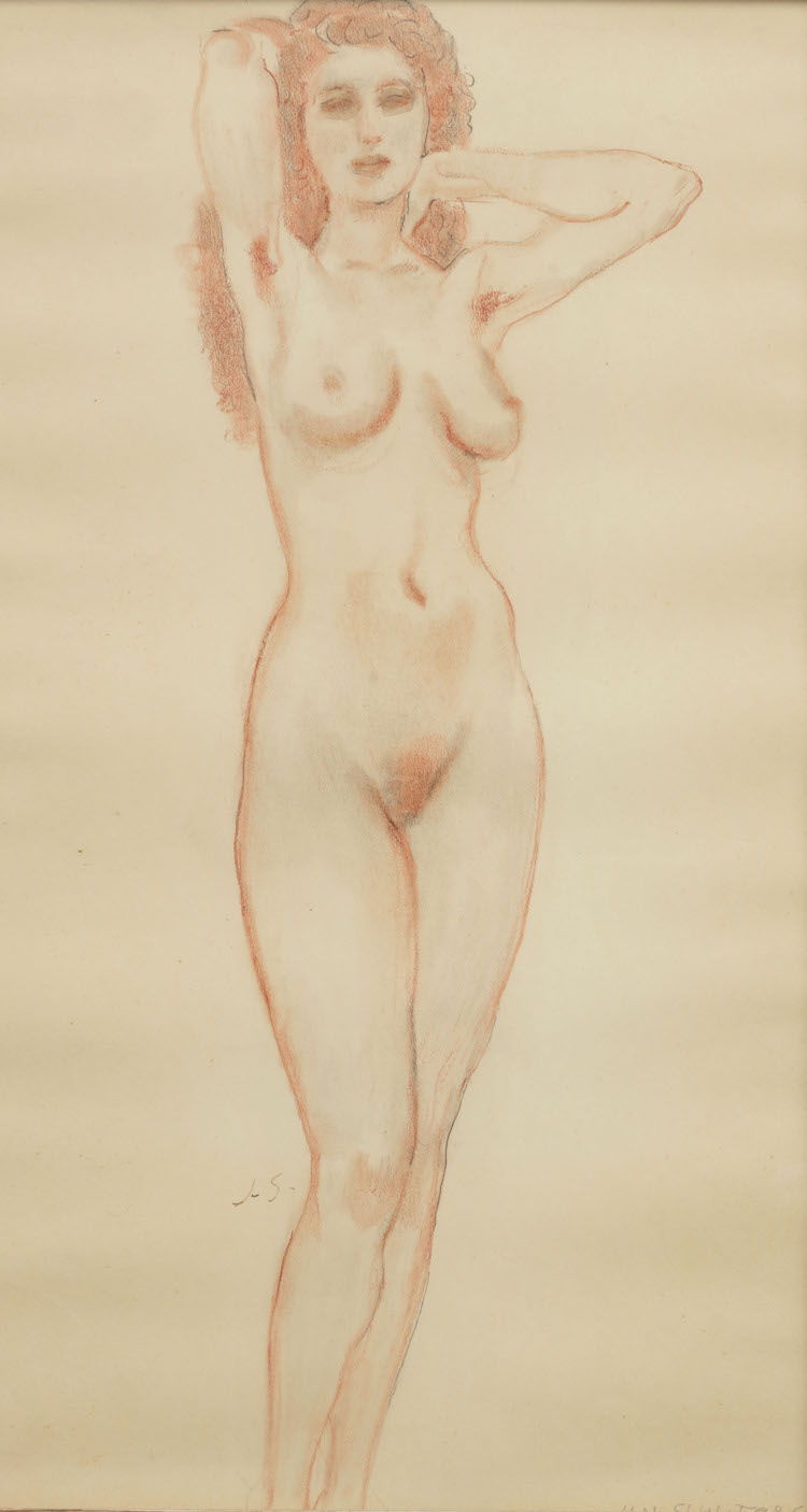 Jan Sluijters - A nude standing