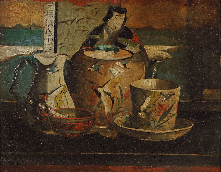 Lizzy Ansingh - A stillife with Japanese objects