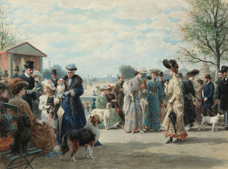 Otto Eerelman - Concours des chiens - Promenade Jeu de Paume, Paris