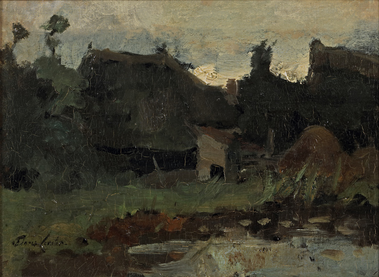 Floris Verster - Farm in a landscape