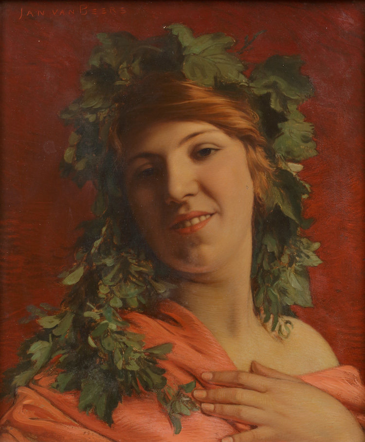 Jan van Beers - A Bacchante