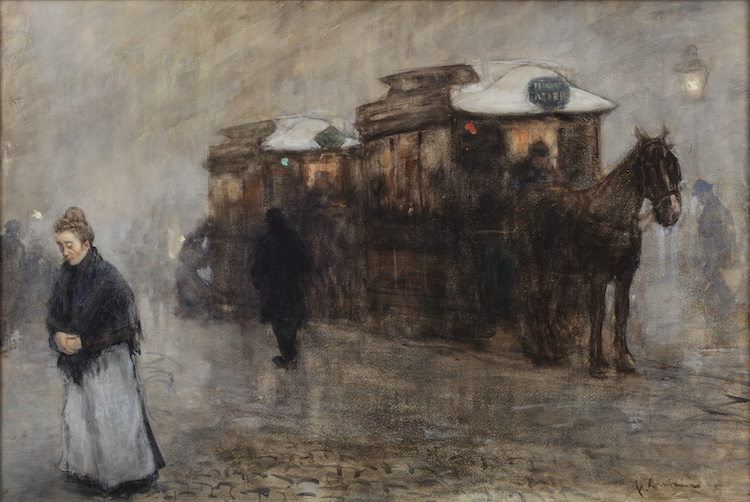 Floris Arntzenius-De Paarden tram, the horse-drawn tram, the Hague