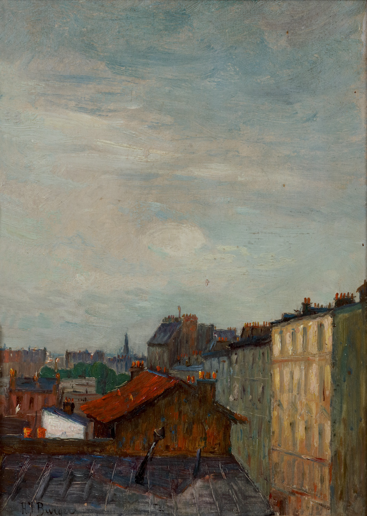 Hein Burgers-Ciel de Paris-View from the Artist’s Workshop in Paris