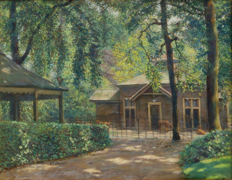 Gerard Johan Staller-Het Hertenhuis, enclosure for the deer, Artis