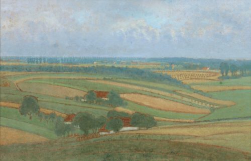 William Degouves de Nuncques-Hilly landscape in Brabant, Flanders, Belgium