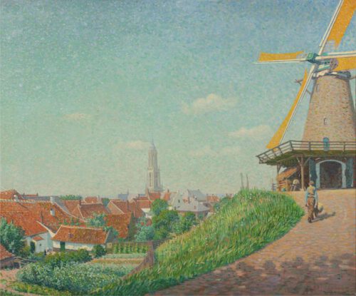 Ferdinand Hart Nibbrig-View of the Molenberg and the village of Rhenen