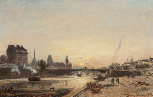 Johan Barthold Jongkind - Quai de l’Hotel de Ville, Paris