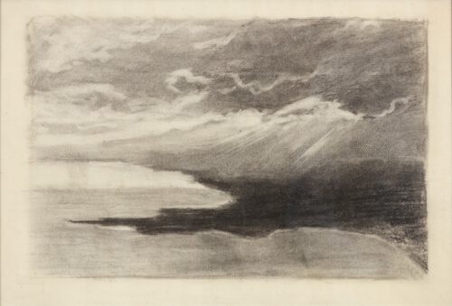 Charles Marie Martin Hubrecht-A cloudy landscape