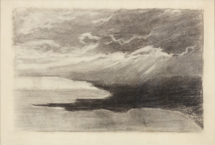 Charles Marie Martin Hubrecht-A cloudy landscape