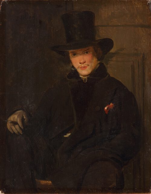 David Bles-Portrait of the painter J.H. Weissenbruch (1824-1903) as a young man